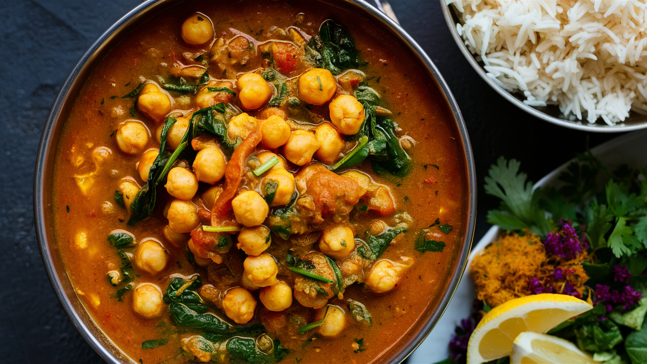 Chickpea and Spinach Curry